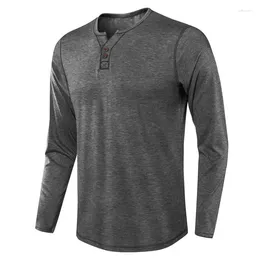 Men's Casual Shirts 2024 Autumn European And American Clothing Basecoat Long Sleeve T-shirt Lining Top