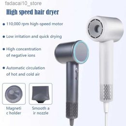 Hair Dryers Mi High Speed Hair Dryer Negative Ion Hair Care 110000 Rpm Constant Temperature And Quick Drying Low Noise Blow Dryer For Home Q240109