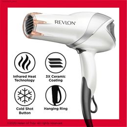 Ds VS Dryers Revlon Pro Collection Infrared Hair Pearl Blow Dryer With Concentrator And Diffuser Q240109 MIX LF
