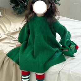 Girl Dresses 2024 Winter Baby Children Kids Christmas Clothes Casual Cotton Children's