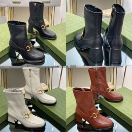 Fashion Australie new Boots womens quality Patent Leather High elasticity Elastic band comfortable flat shoes designer Mixed Color thick bottom Ankle g boot