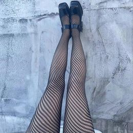 Women Socks Fashion Twill Fishnet Stockings Spiral Hollow Out Mesh Tie Sexy Pantyhose Thin Personality Versatile Lolita Nylon Tights