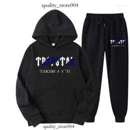 trapstar t shirts brand trapstar printed sportswear men 15 Colours warm two pieces set loose hoodie sweatshirt pants jogging 848