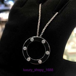 Car tires's Pendant Necklac Best sell Birthday Christmas Gift Single Ring Big Cake Necklace Plated 18K Rose Gold Fashion Versatile With Original Box