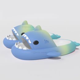 Home Slippers EVA Anti skid Solid Women Summer Shark Colour Couple Parents Outdoor Cool Indoor Household Funny Shoes D iz