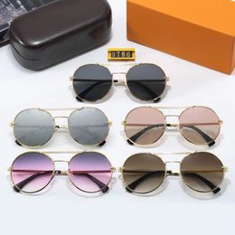 Sunglasses Retro Round sunglasses Men and women Polarised retro classic small round fashion glasses with box