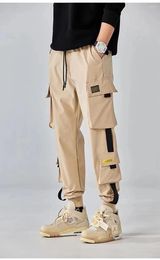 Men's Pants Style Men Spring And Autumn Loose Fashion Multi-pocket Wear-resistant Work