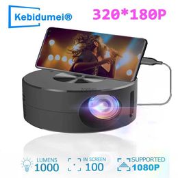 Projectors Wire Projectors 180P Mini Projector 4K Outdoor 360 Home theater projectors Cinema USB Video Projector For Movies For IOS AndroidL240105