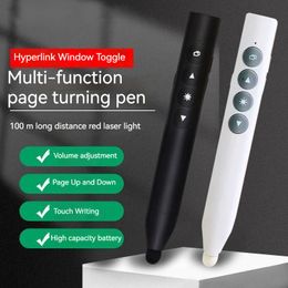 Multifunctional laser ppt page turning pen for whiteboard Smart blackboard multimedia charging pen Remote control pen Teacher speech projector pen hand pen