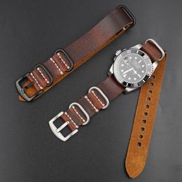 Cowhide Strap Genuine Leather Watchband 20mm 22mm 24mm Vintage Strap for Men Women Wristbands Watch Replacement 240109