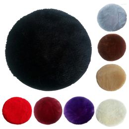 Chair Covers Non Slip Small Round Cushion Seat Pads - Tie On 33cm Diameter Cover Pad For Dining Bar Office Home Stool