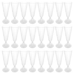40pcs 150ml Disposable Cocktail Goblets Martini Glasses Unbreakable Plastic Champagne Drinks Wine Flutes Party Bar Cups 240108