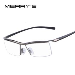 MERRYS Men Optical Frames Eyeglasses Rack Commercial Glasses Fashion Frame Myopia TR90 Legs 240109