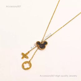 designer Jewellery necklace Womens Design Necklace Faux Leather 18K Gold Plated Stainless Steel Necklaces Choker Chain Letter Pendant Europe America Fashion