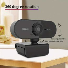 Webcams 1080P Full HD Computer Network Camera with Microphone USB Plug PC Mac Laptop Desktop Live Video Call Work Mini CameraL240105
