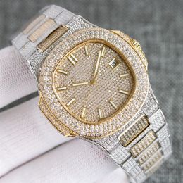 Diamond Watch Mens Watch Automatic Mechanical WristWatch 40mm Stainless Steel Strap Sapphire Waterproof Design For Men gold watch 2697