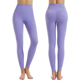 Women's Pants Casual Workout Leggings Fitness Sports Running Yoga Athletic Solid Hip Lift High Waist Elasticity Cropped