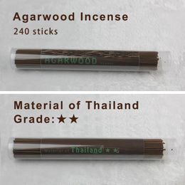 Bags 240 Sticks Bulk Pack For Meditation 2 Stars Grade Material Origin of Thailand Agarwood Incenses Sticks