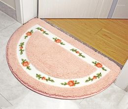 Carpets Cute Little Carpet Half Round Floor Mat Bedroom Door Rugs