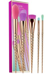 Makeup Brushes Sets Cosmetics brush 5 bright Colour rose gold Spiral shank makeup brush unicorn screw tools Instock4217130