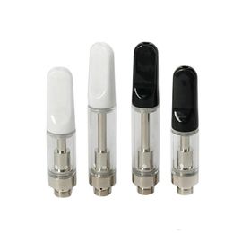 TH205 Oil Carts Glass Tanks 0.5ml 1.0ml Thick Oil Atomizers 510 Thread Ceramic Coil Cartridges Disposable Vaporizer Pens Cart Fit M3 Max Lo Preheat Battery