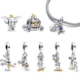 Herocross 100 Anniversary Year Classic Mouse Dangle Charm Original Moment Bracelet DIY for Women Love Jewellery