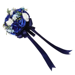 Decorative Flowers Holding Wedding Bouquet Bridesmaid Ornament Silk Artificial For Decoration