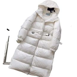 Women's new winter designer thickened and enlarged white goose down breadclothes down jacket extra-long warm waterproof cold luxury jacket 5N1FJ