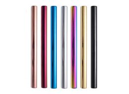 215mm Wide Stainless Steel Drinking Straws Reusable Colorful Boba Smoothie Milky Tea Metal Straw4144399