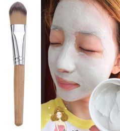 Whole Bamboo Handle Powder Concealer Foundation Brush Mask Brushes Cosmetics Professional Makeup Brush Set Hair brus8498384