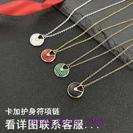 Car tires's necklace heart necklaces Jewellery pendants Gold Plated Card with Amulet Necklace Female 18k Rose White Fritillaria With Original Box