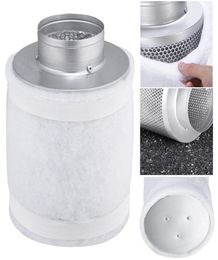 New 4quot Hydroponics Air Carbon Charcoal Philtre Odour Control Scrubber Inline Fan Garden gardening Very Good1715416