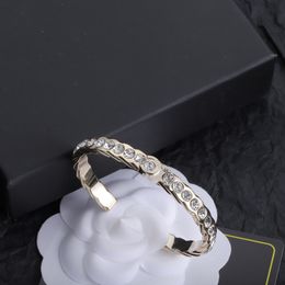 Luxury Letter Diamond Bracelet Bangle Designer Lover Bracelet Letter For Woman Bracelets Gift Fashion Jewellery