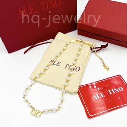 2023 Fashion design women's pearl necklace network celebrity matching designer Jewellery necklace292p