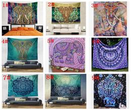 150130cm Tapestry Wall Hanging Indian Mandala Bohemian Tapestry Hippie Tapestry polyester Wall Decor Dorm Decor KKA44993459319