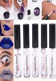 Sexy Metallic Liquid Lipstick Glitter Tint Lip Glue Makeup Waterproof Lip gloss Colourful Plastic Silver Powder Glue Cosmetics4275149