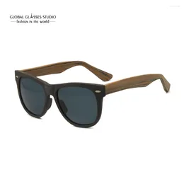 Sunglasses B2140 Glasses Polarised Lens Men Women Brown Acetate High Quality Frame Fashion UV Block Classic Design Eyewear