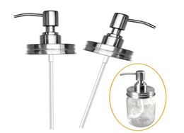 Mason Jar Soap Dispenser Lids Rust Proof Stainless Steel Soap and Lotion Dispenser Pump Anti Leakage Replacement Insert Lid Jar No7530574