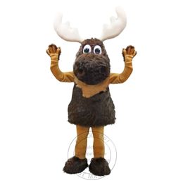 Super Cute Moose mascot Costume for Party Cartoon Character Mascot Sale free shipping support customization