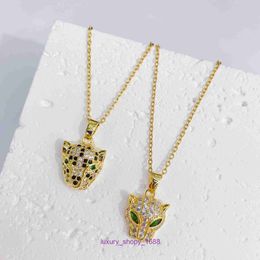 2024 Designer Car tires's Single Ring Cake Necklace Sterling Electroplated genuine gold leopard micro Set zircon titanium steel womens cast With Original Box