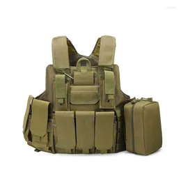 Hunting Jackets Tactical Vest Men Outdoor Molle Body Armour Combat Carrier Accessories Pouch Camo Military Army