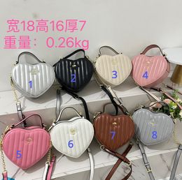 Quality Old Flower Love Box Womens Bag Designer Classic Logo He Bag Cute Heart Stripe Crossbody Bag 8 Colours