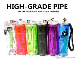 Portable Travel Shisha Hookah Pipe Dry Herb Percolator tobacco Water pipes Bongs Smoking Oil Concentrate Aluminium Plastic Acrylic 5910687