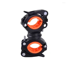 Cycling Gloves Clip Bike Lamp Holder Bicycle Light Bracket Rotatable LED Head Front