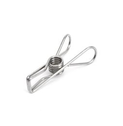 Stainless Steel Clothes Pegs Metal Clips Hanger Accessories For Socks Underwear Towel Sheet Clothes Socks Hanging Pegs Clips Clamp2185114