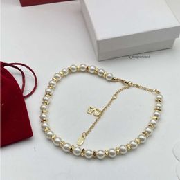 Top Luxury brand necklace pendant designer fashion Jewellery Valentino man cjeweler letter V chain for men woman trendy necklaces jeweller