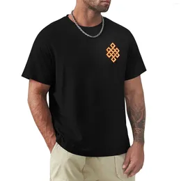 Men's Tank Tops Buddhist Knot - Auspicious Endless Pocket Design T-Shirt Oversized T Shirts Short Sleeve Tee Men