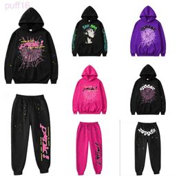 Spider Hoodie Tracksuit Set Designer Track Suit 555 Sp5der Mens Young Thug Men Women Sweatshirts Print Spider Web Pullover Sweatshirt KBSL KBSL SYF3 SYF3 YZ WM4E