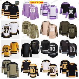 Custom 2023 Winter Classic Hockey Jerseys Camo Fights Cancer Pastrnak Bergeron Marchand Mcavoy Debrusk Orr Neely Hall Rask Coyle Foligno Kre 89