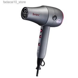 Hair Dryers 2000W Silent Hair Dryer Negative Ion Constant Temperature Portable T-shaped Hair Dryer for Salon Home Quick Drying Hot Cold Air Q240109